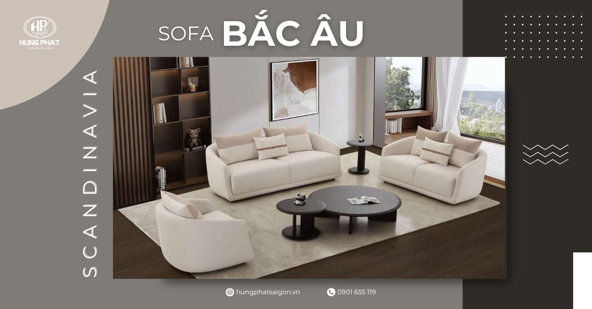 sofa bắc âu phong cách scandinavia