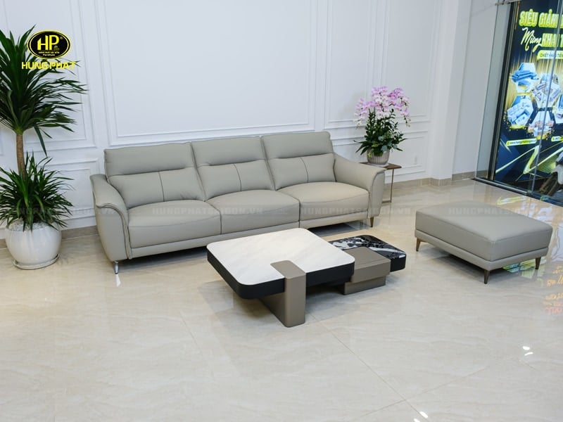 ghế sofa da bò nhập khẩu hiện đại p8316a