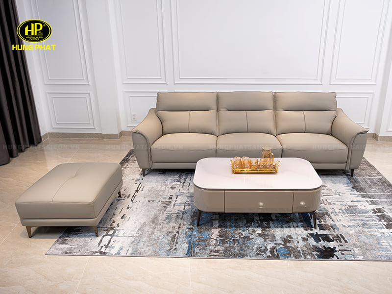 sofa da bò hiện đại p8316a
