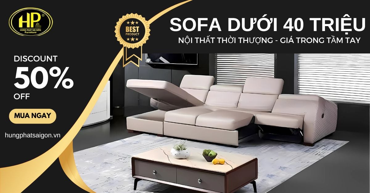 Sofa dưới 40 triệu