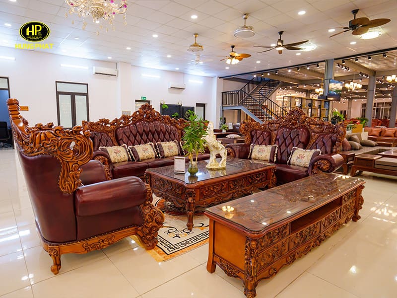 sofa gỗ hương đỏ m-61