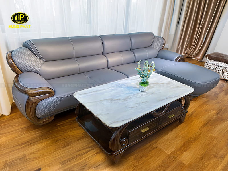 sofa gỗ mun cao cấp wj-215