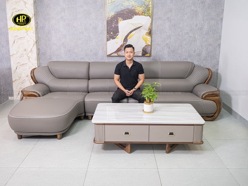 sofa gỗ mun sang trọng WJ-215