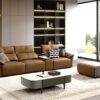 ghế sofa nỉ màu nâu td-q20