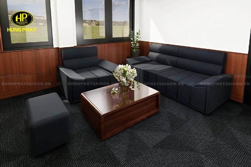 bộ bàn ghế sofa da công nghiệp dưới 15 triệu