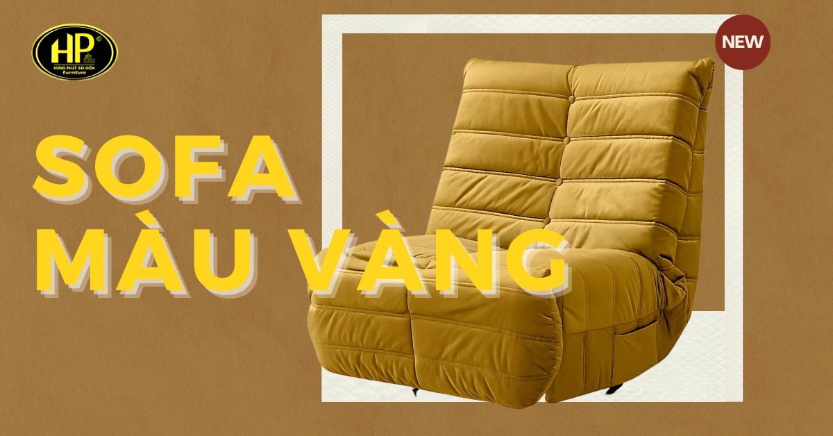 bộ ghế sofa màu vàng