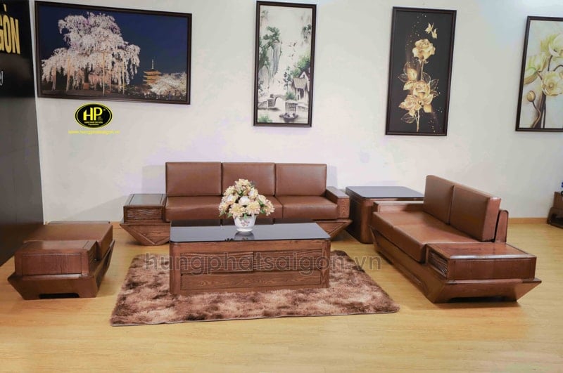 bộ sopha băng thuyền phòng khách hs-15a