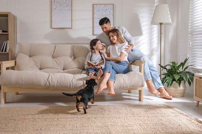kê sopha ở vị trí phù hợp
