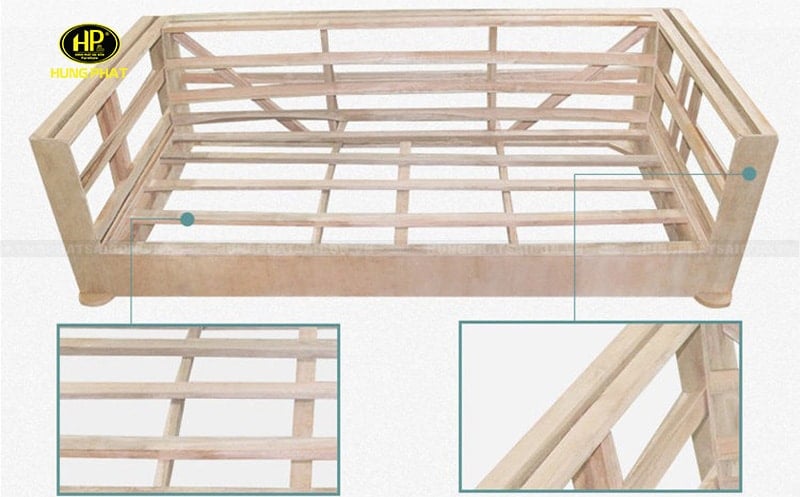 khung gỗ tự nhiên đã qua xử lý
