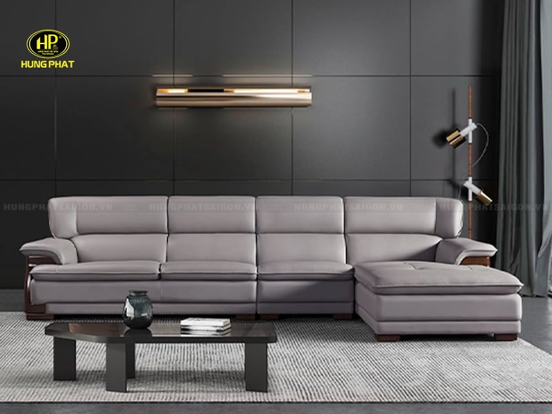 sofa da bò ý sang trọng 8097