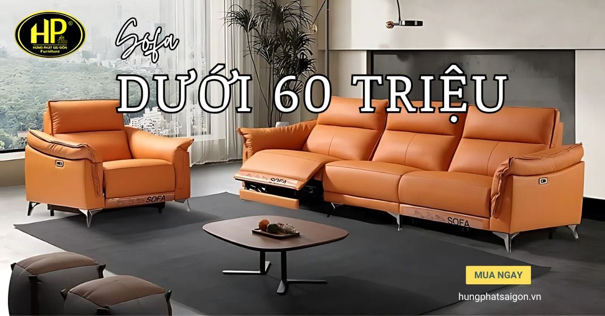sofa dưới 60 triệu