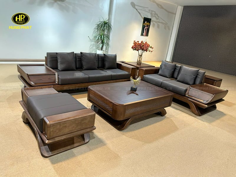 sofa gỗ sang trọng hs-032