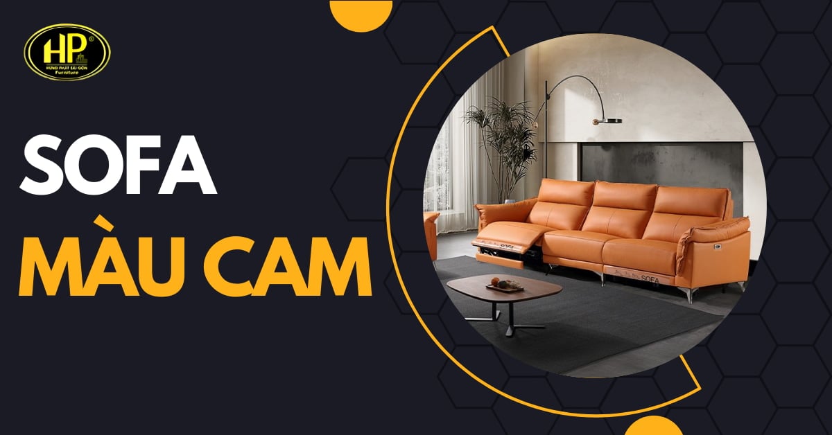 sofa màu cam