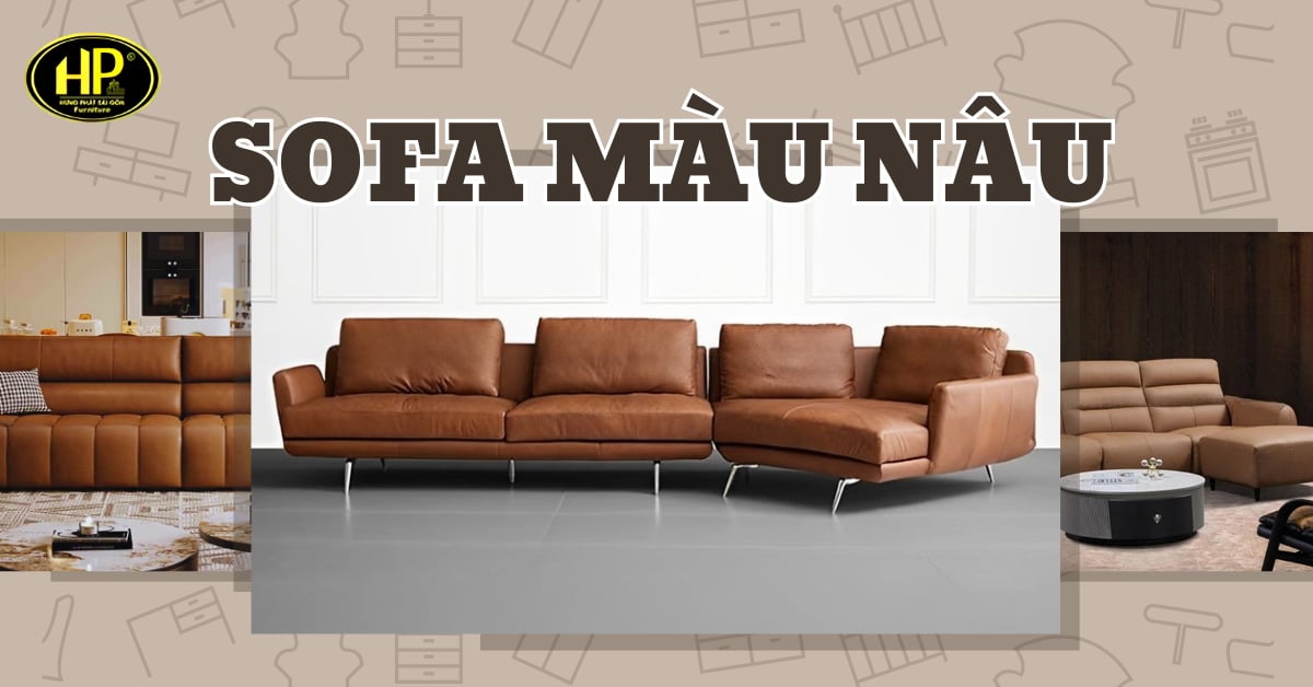 sofa màu nâu