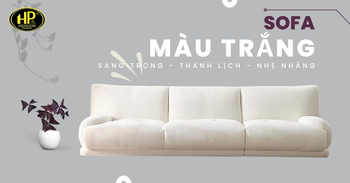 sofa màu trắng