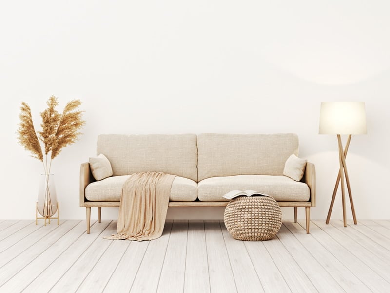 sofa vải màu be đa dạng kiểu dáng