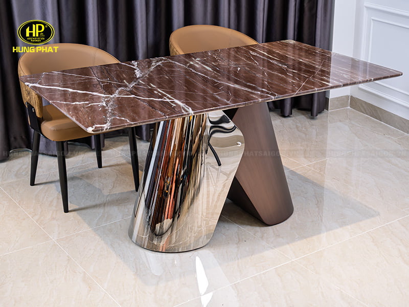 bàn ăn mặt đá nhập khẩu hlt25-2601