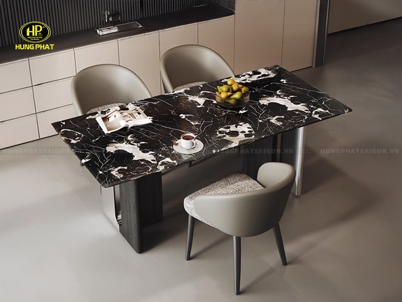 bàn ăn mặt đá tự nhiên HLT25-2020