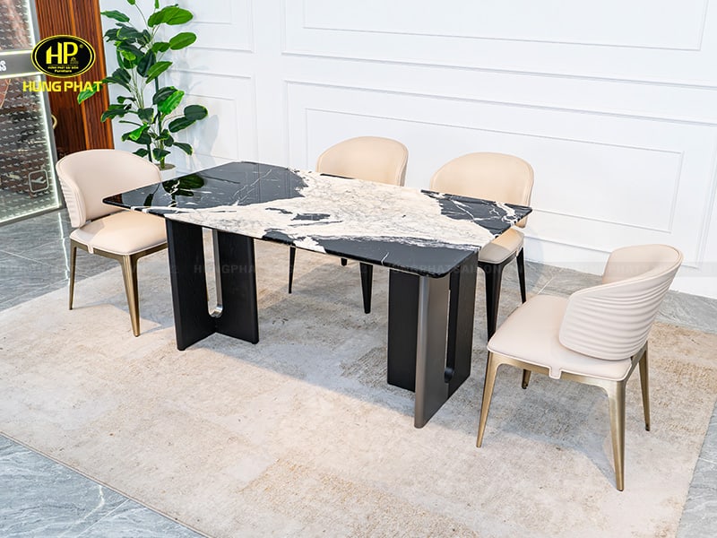bộ bàn ăn 4 -6 ghé hlt25-2020