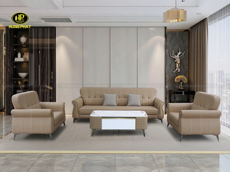 sofa da sang trọng chống trầy VT-301C