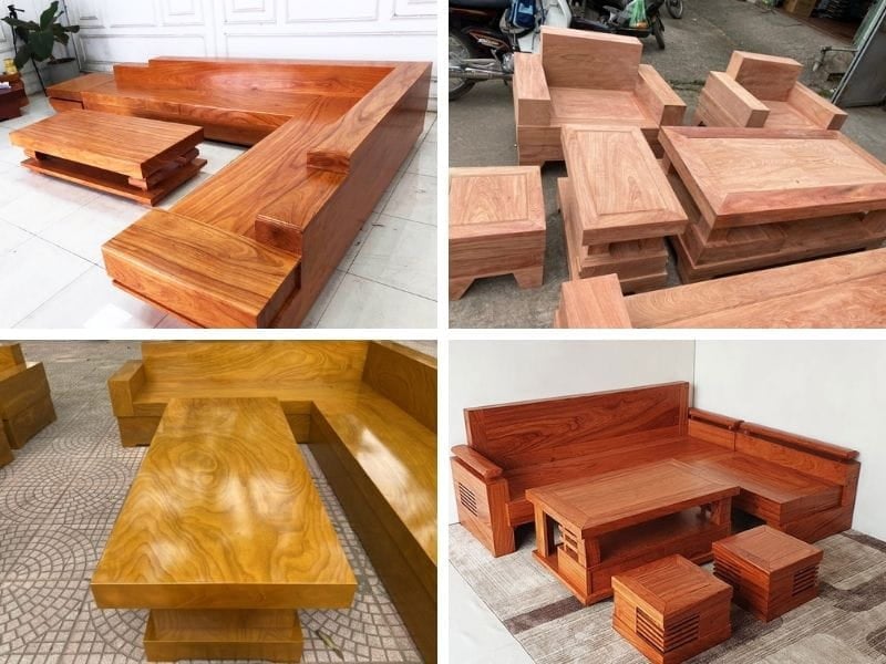 sofa gỗ hộp