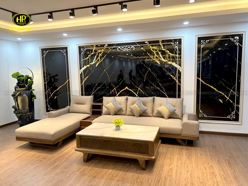 sofa gỗ sồi mỹ hs-882a