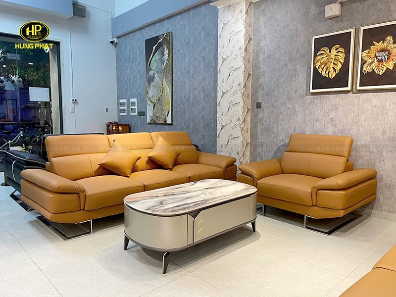 sofa màu da bò