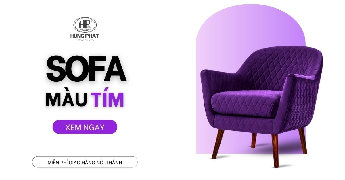 sofa màu tím