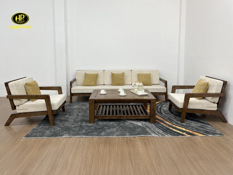 sofa tay gỗ hs-50