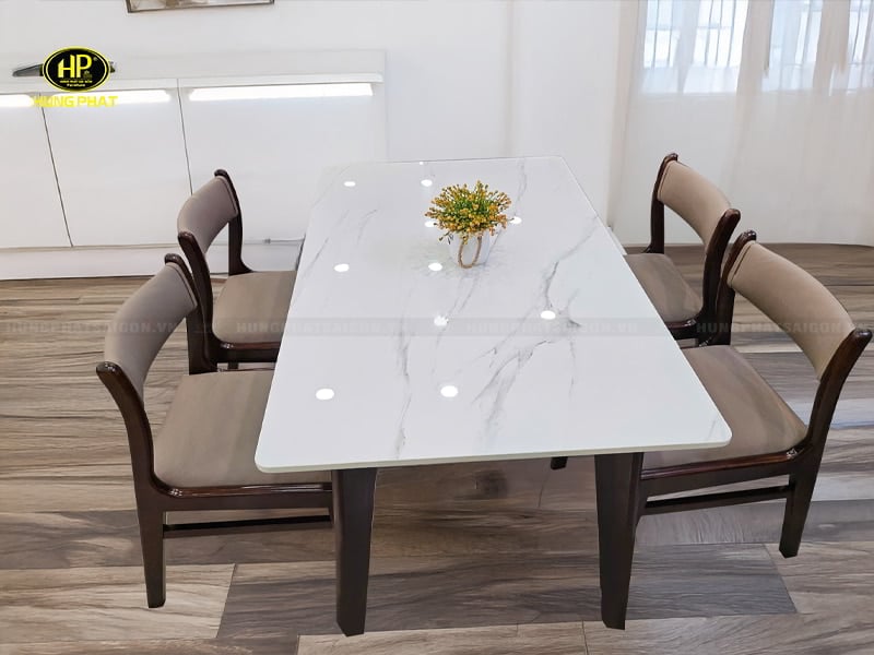 bàn ăn mặt đá hiện đại ĐG-06