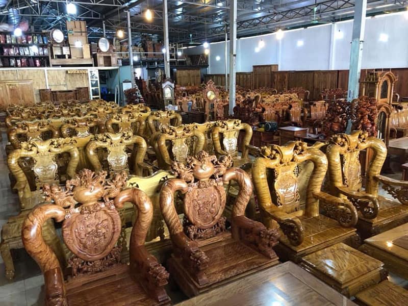cửa hàng nội thất đồ gỗ công nhung