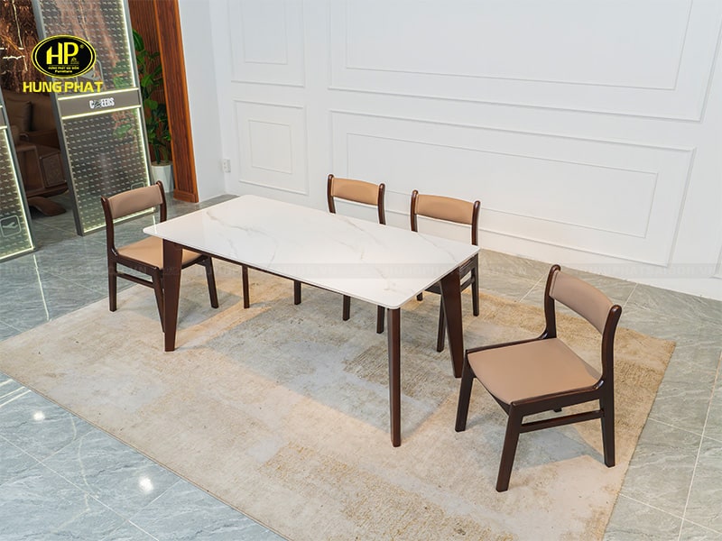 mẫu bàn ăn cơm 4 ghế dg-06