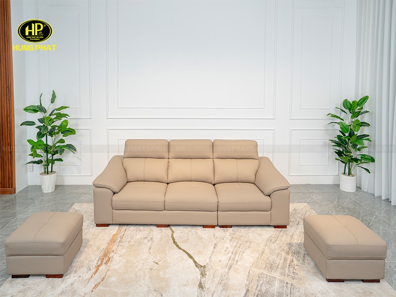 mẫu sofa da thiết kế chống trầy hd-9076p