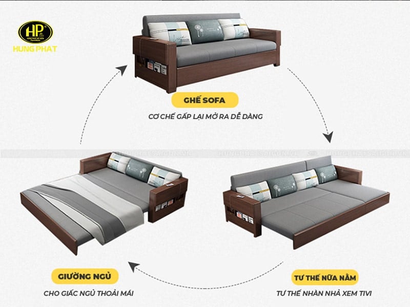 một chiếc ghế sofa nhiều công dụng