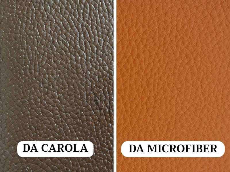 so sánh da carola và da microfiber