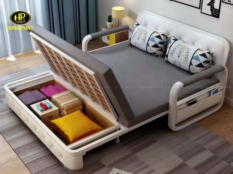 sofa giường gắn bánh xe giá rẻ gk-618