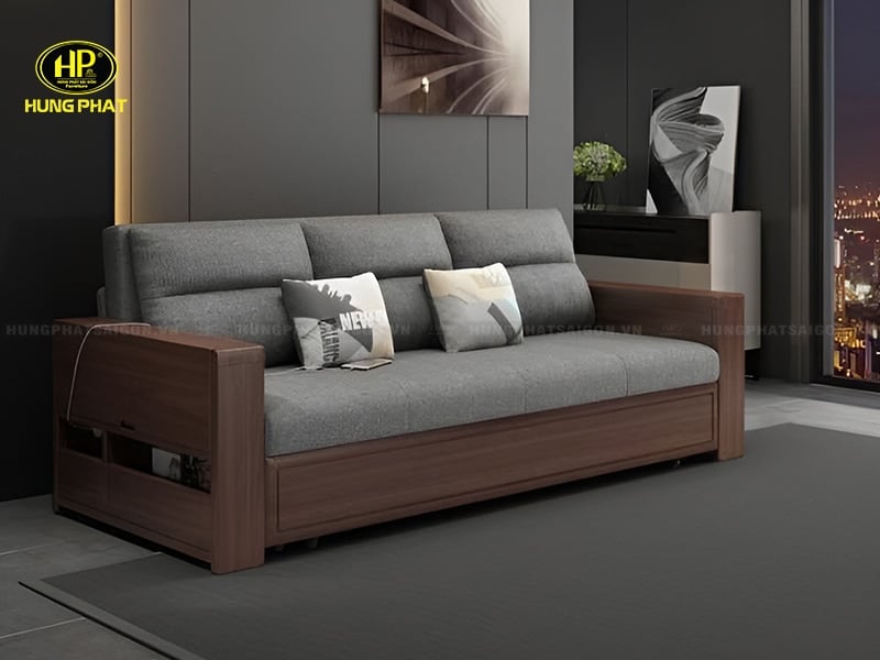 sofa giường màu xám gk-866
