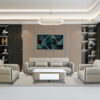 sofa sang trọng bọc da VT305c113