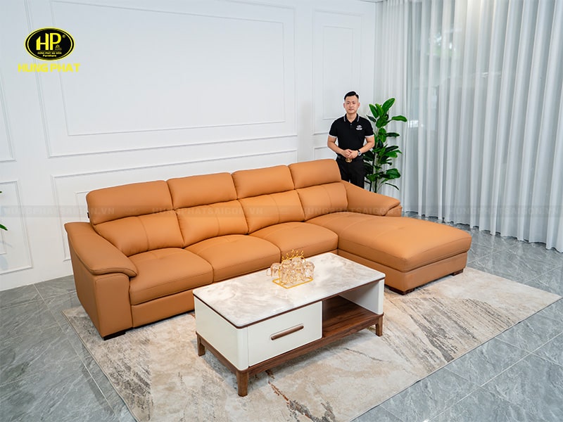 bộ ghế sofa da công nghiệp chống trầy hd-9078p