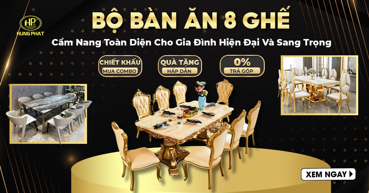 danh mục bộ bàn ăn 8 ghế