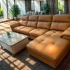 ghế sofa da công nghiệp chống trầy hd-9078p