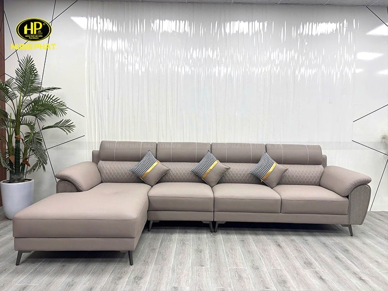 hình thực tế ghế sofa da vt-605a