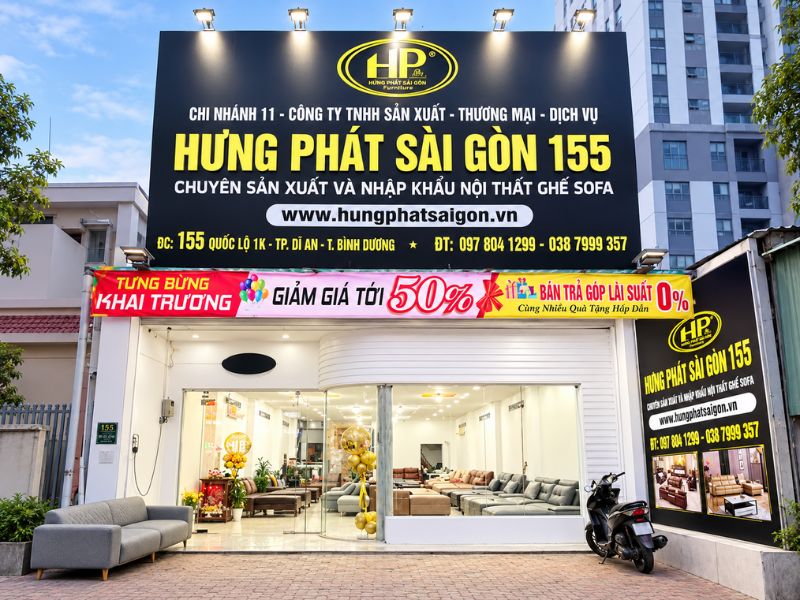 nội thất hưng phát sài gòn chi nhánh dĩ an