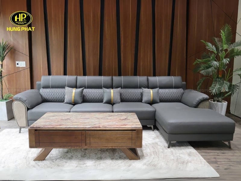 sofa bọc da microfiber vt-605a