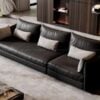 sofa phòng khách da hàn quốc h-711