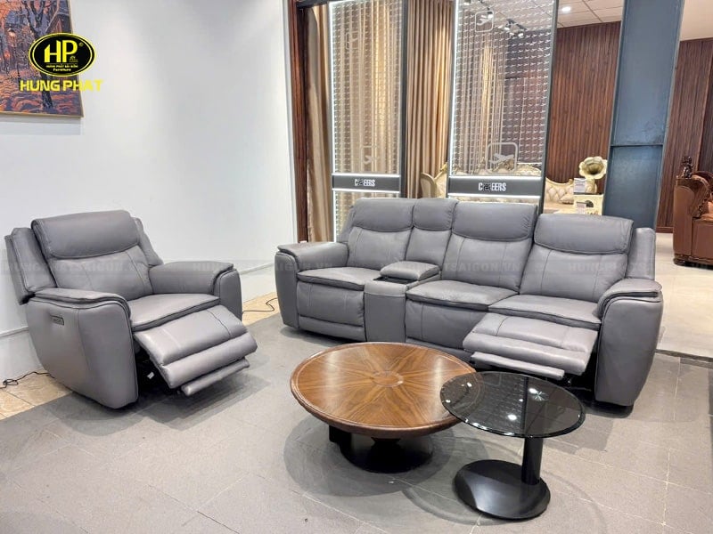 sofa thư giãn cao cấp da bò ý u70797hm