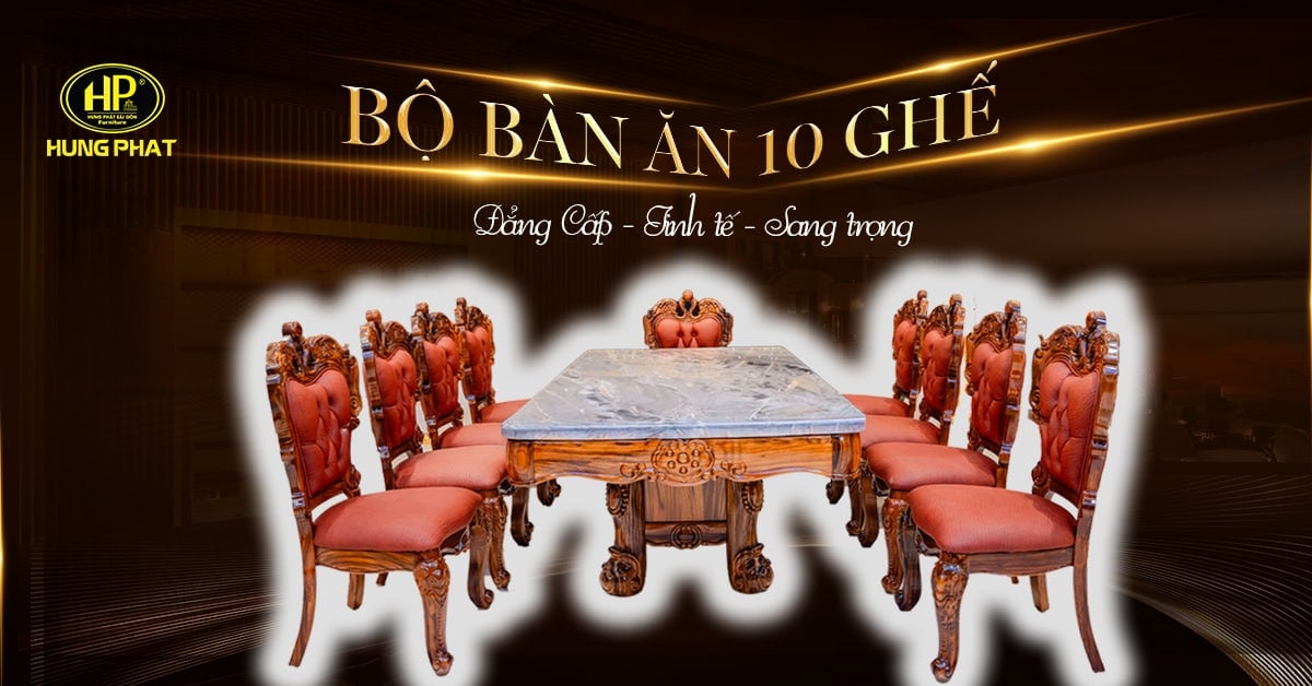 bộ bàn ăn 10 ghế