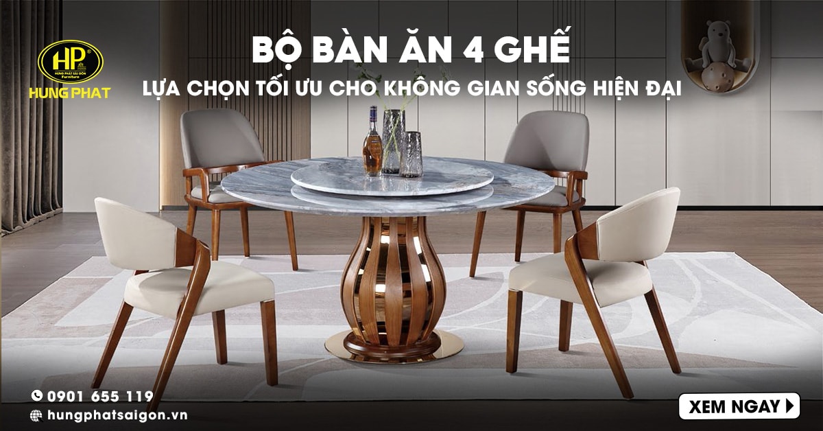 bộ bàn ăn 4 ghế