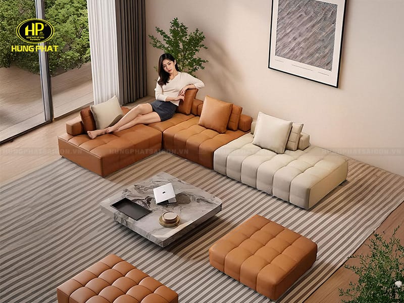 ghế sofa băng không tay vịn h-410