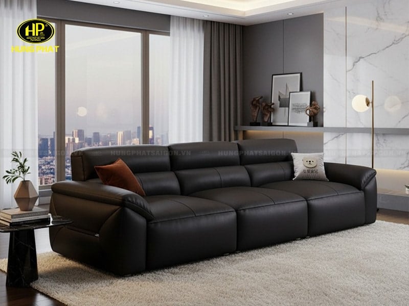 sofa băng dài bọc da hàn quốc h-403